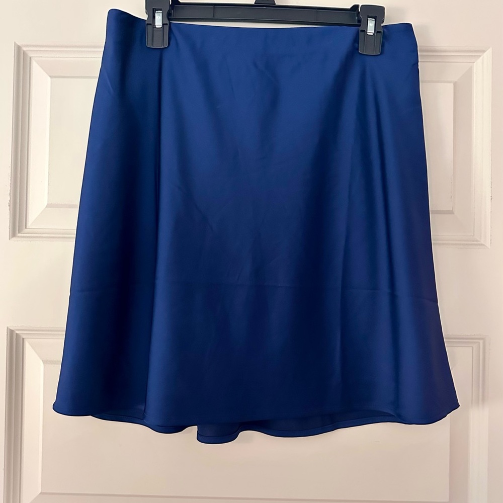 J. Crew A-Line Skirt in Rich Blue